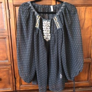 Free People Sheer Shell Blouse